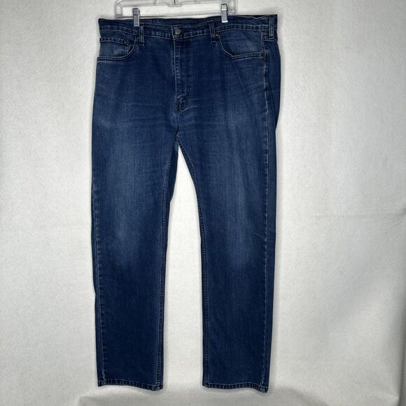 Levi's 559 Relaxed Fit Straight Leg Denim Blue Jeans Mens Size 40 x 33 Dark Wash - Picture 2 of 11